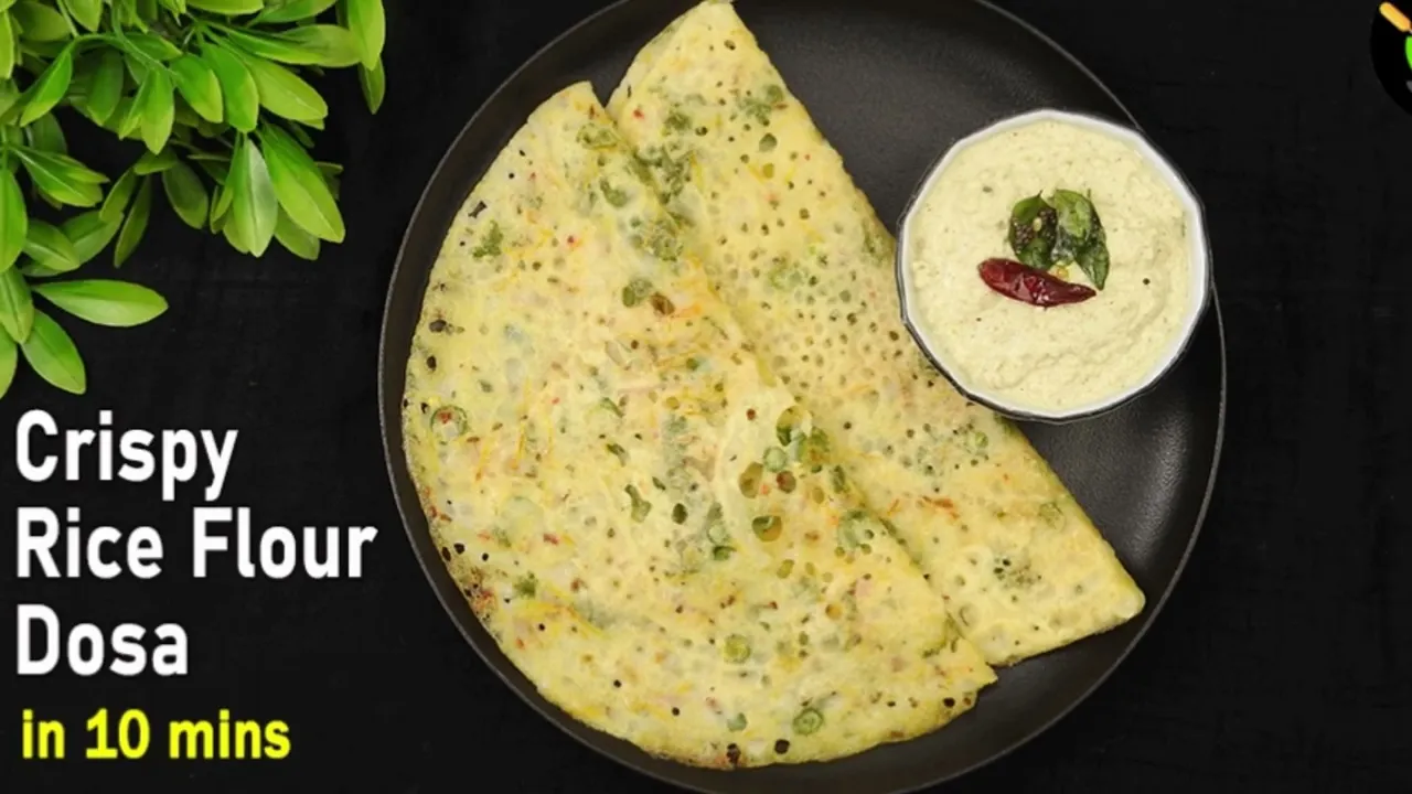 10 mins Breakfast   10 mins dinner recipe   Crispy Rice Flour Dosa   Quick & Easy Breakfast   Dinner