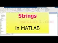 String in MATLAB