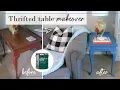 Thrifted furniture DIY painted makeover Painted furniture ideas Behr Cabinet Trim Enamel Paint