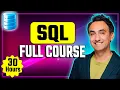 SQL Full Course for Beginners (30 Hours) – From Zero to Hero