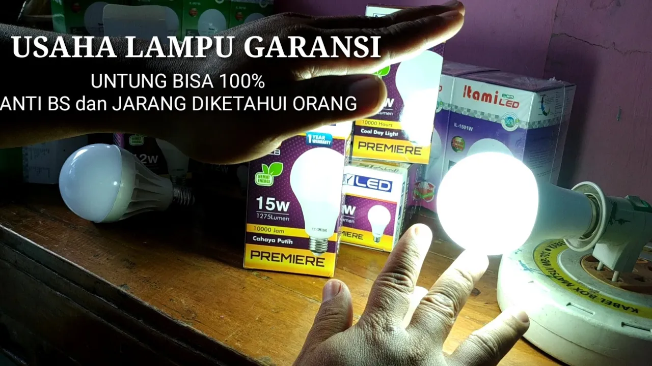 bongkar total lampu led murah 4ribuan untung melimpah link di deskripsi