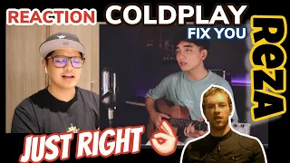 Download REZA DARMAWANGSA - FIX YOU by COLDPLAY | Great Cover | REACTION MP3