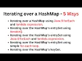 Iterating over a HashMap Different Ways to Iterate over HashMap in Java Includes Java 8