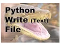 104-Python Text File Write