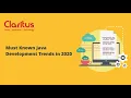Must Known Java Development Trends in 2020
