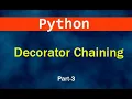 Decorator Chaining in Python