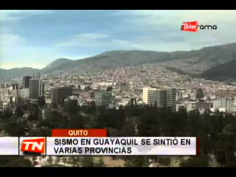 Sismo en Guayaquil se sintió en varias provincias