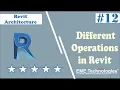 Modify Align Offset Mirror Pick Axis Split Element in Revit Architecture