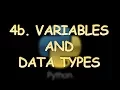 Python Beginner Tutorial 4b - Variables Data Types String Concatenation