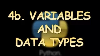 Python Beginner Tutorial 4b - Variables Data Types String Concatenation