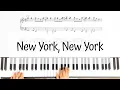 Lagu New York, New York - Frank Sinatra/ Jazz solo piano arrangement/Sheet music