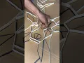 Deer shaped wall decor with ice cream sticks