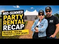 Mid-Summer Party Rental Recap Revenue Pricing Strategy Shop Update