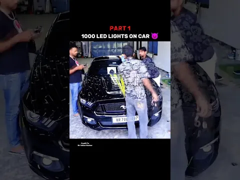 We Put 1000 Led Lights On Car 👀#shorts