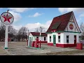 Original Masons Texaco Gas Station Pumps in Historic Mining Town Weir Kansas