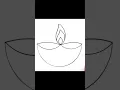 How to draw Diya 🪔 / Diwali diya drawing easy #ytshorts #shortsvideo #drawing #howtodraw #art
