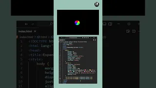 Rainbow Pulse Loader HTML CSS Animation