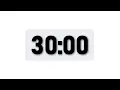 30 Minute Timer - Minimal Countdown Timer Light Theme