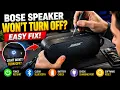 How to Fix ANY Bose SoundLink Speaker That Won t Turn Off Power Light Stays On