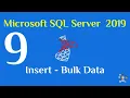 9 - SQL Server 2019 Insert Bulk Data