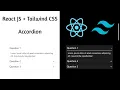 Accordion Tutorial - React JS Tailwind CSS Custom Accordion Component Build your own Accordion