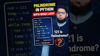 Python While Loop Project Palindrome Check in 2 5 Minutes