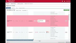 Waitlisting a Class