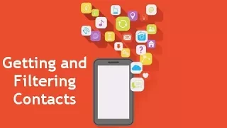 Getting and Filtering Contacts - Add Native Features To Ionic Apps with Ionic Native