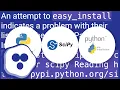 Installing SciPy with pip