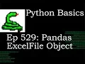 Python Basics Tutorial Pandas ExcelFile Object