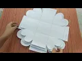 How to make explosion box base step by step Creativepiu