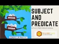 Subject and Predicate activity for middle school