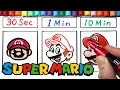 Lagu Drawing MARIO in 30Sec.1Min.10Min