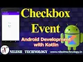 Android Checkbox Tutorial Kotlin Event Action
