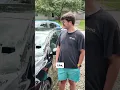 Storm Throw Tree onto Brand New Car with Man Inside