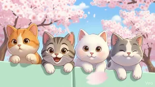 Cats' Spring Outing Picnic 🌸 기분 좋아지는 설렘 가득 음악 🎶💗