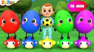 Papá Dedo, Canción de Pelotas de Colores + Más | ZuZoo en Español – Canciones Infantiles