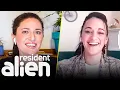 Sara Tomko Talks About the Love Triangle Between Mayor Ben Kate and D Arcy Resident Alien SYFY