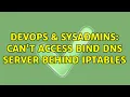 DevOps SysAdmins Can t access BIND DNS server behind iptables 2 Solutions