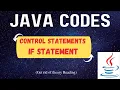If Statements Control Statements Java Program Hindi Hinglish