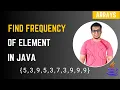How to Find Frequency Elements in a Java Array