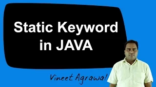 Static Keyword in JAVA Hindi