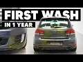 Download Lagu Eerste wasbeurt in 1 jaar - VW Golf GTD Diepe Reiniging