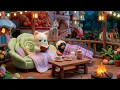 Moonlit Strawberry Porch 🍓💤 | Relaxing Lofi Beats for Deep Sleep | Quiet Night Vibes