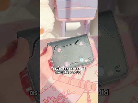 Black cats are actually very lucky ๐โโฌ๐ฉท #kawaii #wallet