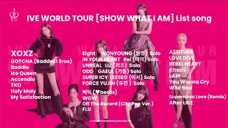 IVE WORLD TOUR SHOW WHAT I AM 2025