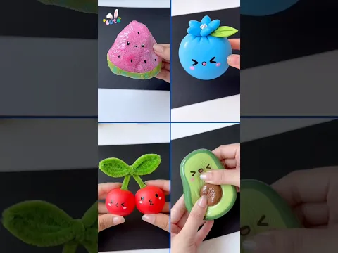 🫐🍒🥑🍉DIY squishy  #tonniartandcraft #diy #craft #art #shorts
