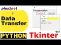 Passing data between child and parent window in Tkinter Toplevel