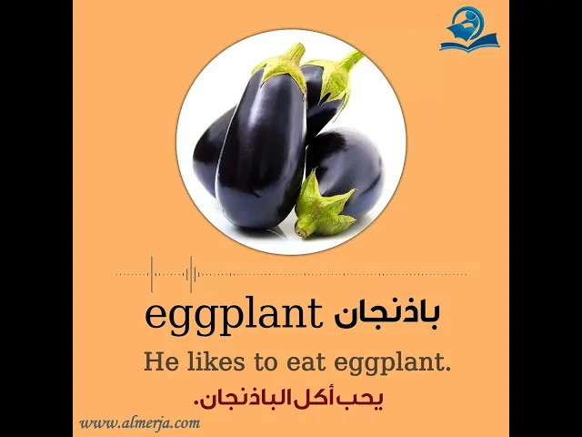 ⁣كيف تلفظ كلمة (باذنجان) في اللغة الإنجليزية How to pronounce (eggplant)