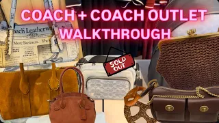 NEW Coach Coach Outlet Walkthrough What s Selling Out Trying On Denim Kisslock Bags